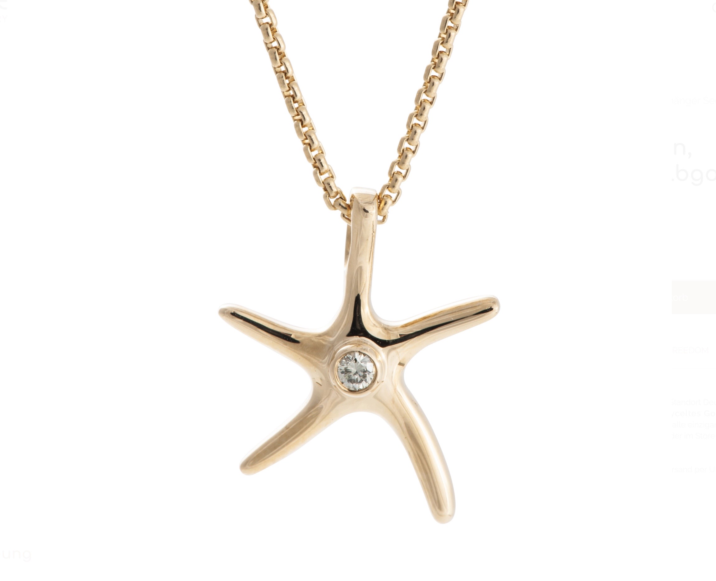 Seestern 750/- Gelbgold