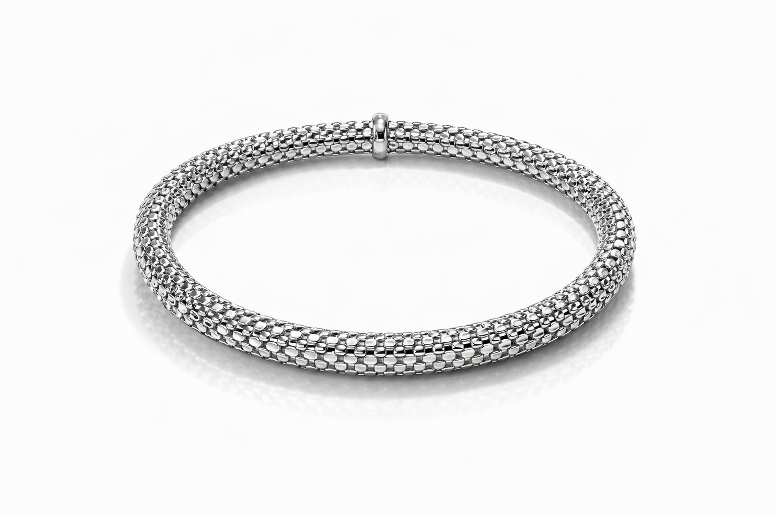 Flex-Armband, kräftig, 750/- Weißgold