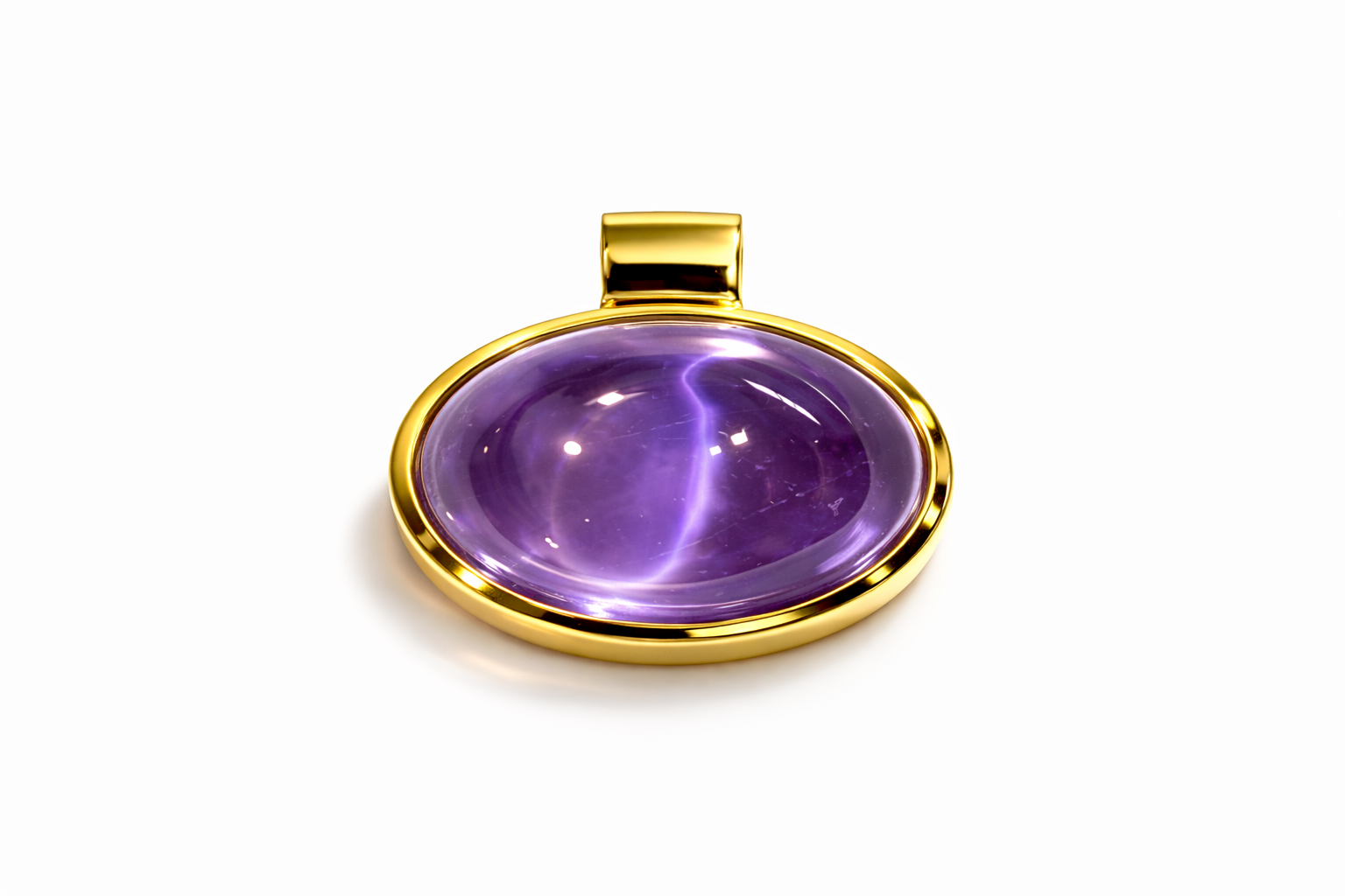 Anhänger Mirror, Amethyst, 925 Sterlingsilber