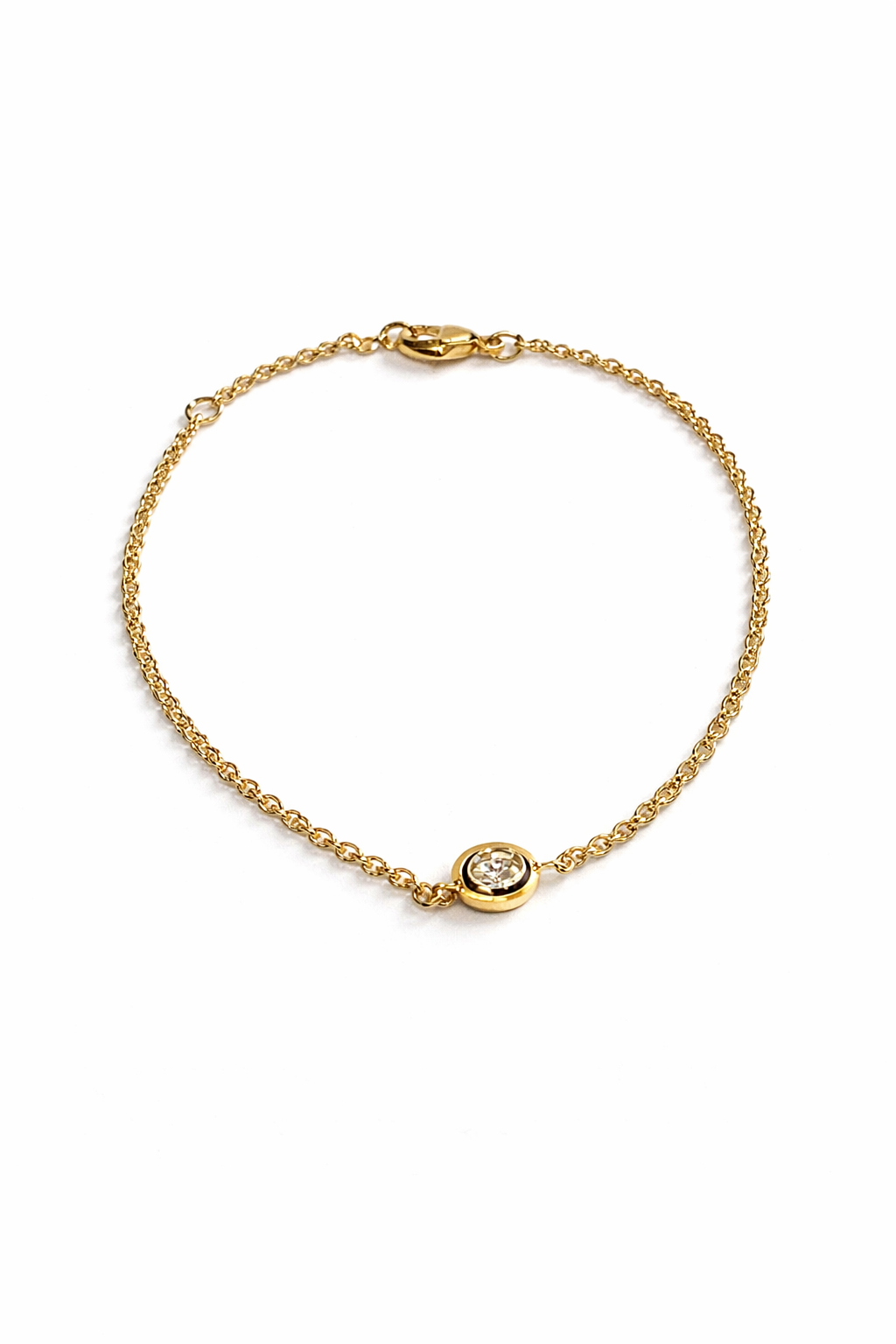 Armband Fancy Diamond oval 0,20 ct., 1,0mm, 750/- Weißgold"