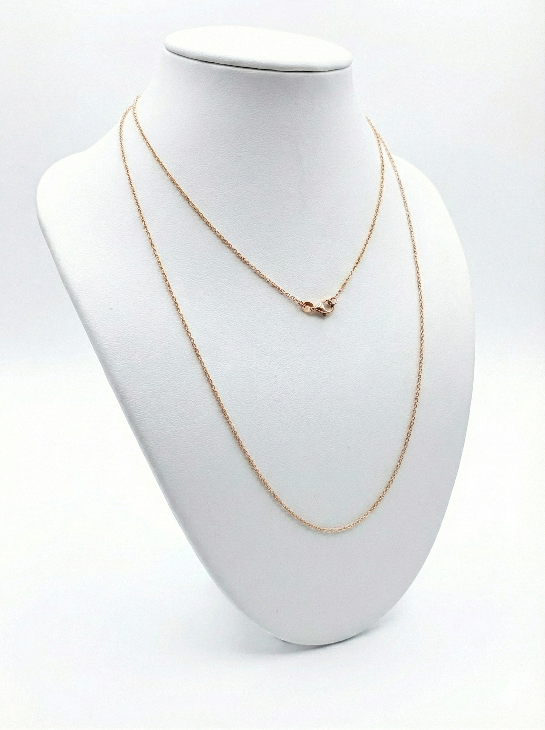 Kette 42 cm Anker fein 0,8 mm, diamantiert, 750/- Roségold