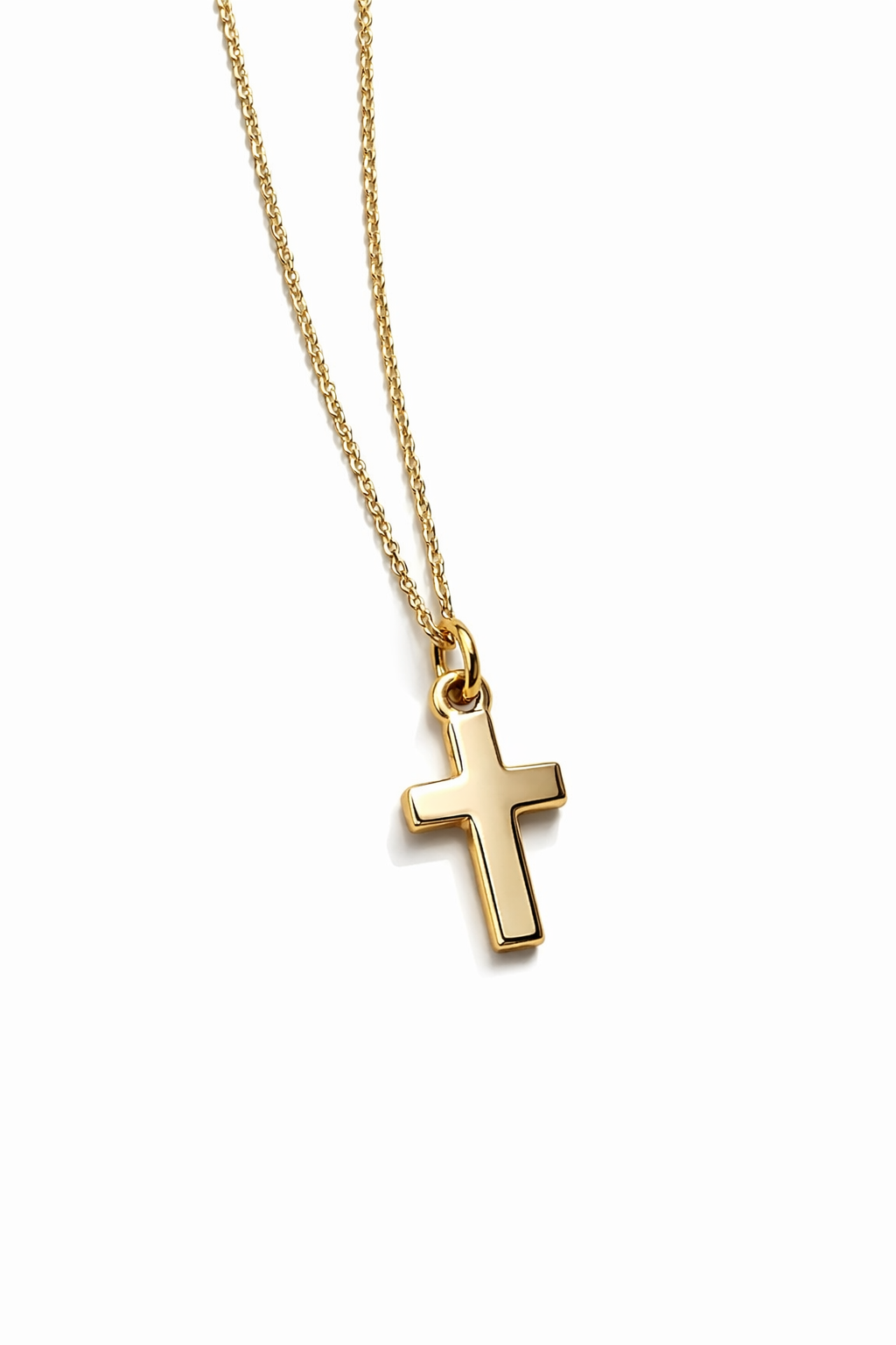 Collier Kreuz, 750/- Gelbgold