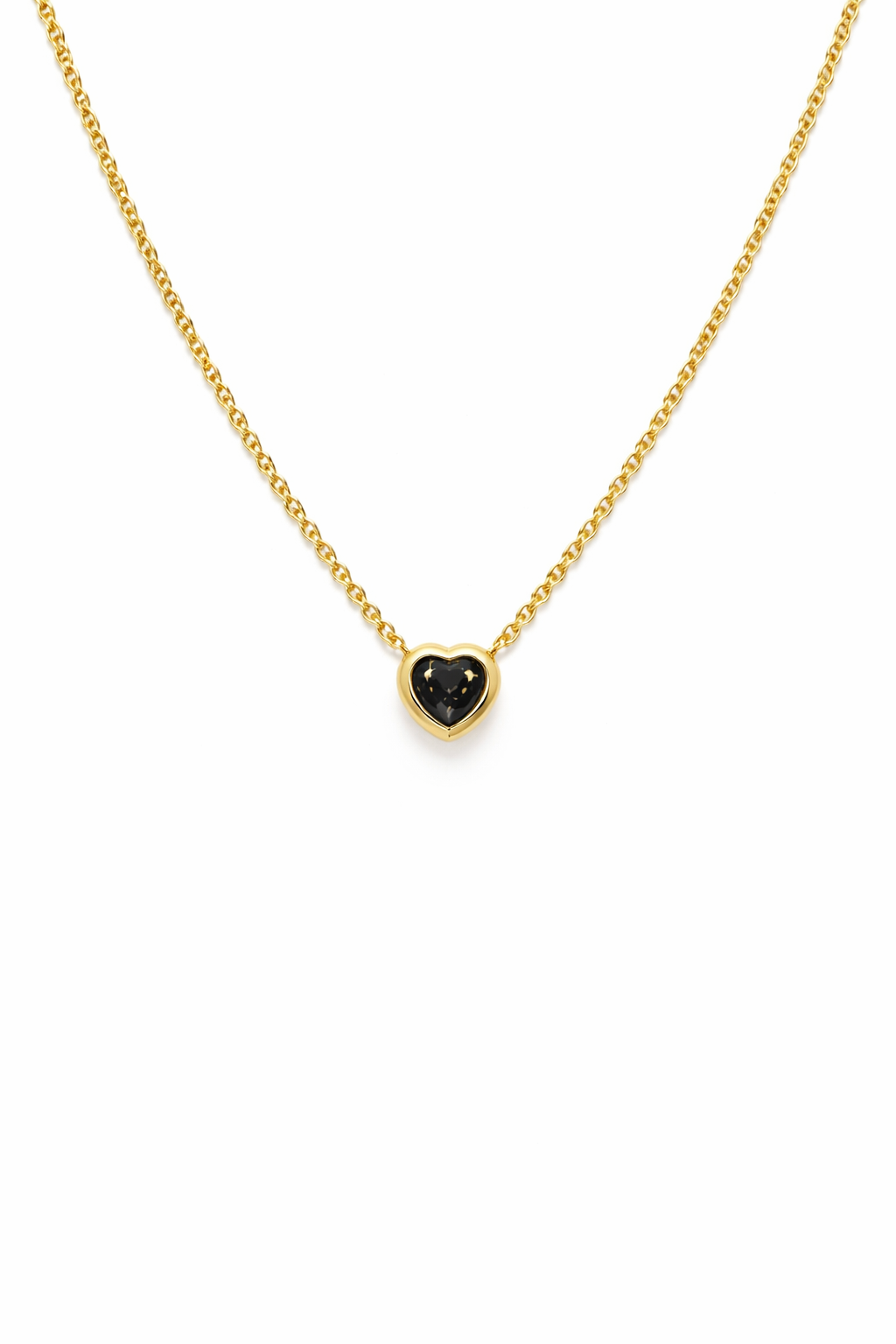 Collier Herz, Fancy Diamond, 750/- Gelbgold