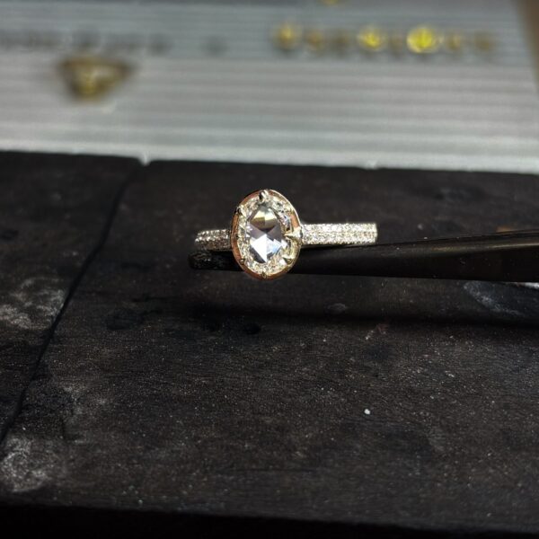 Ring, Geschenk, Weihnachten, Old Mine Cut, Gelbgold, Diamant,Brillant