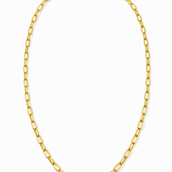 Collier Soho, 50 cm, großer Karabiner, 750/-Gelbgold
