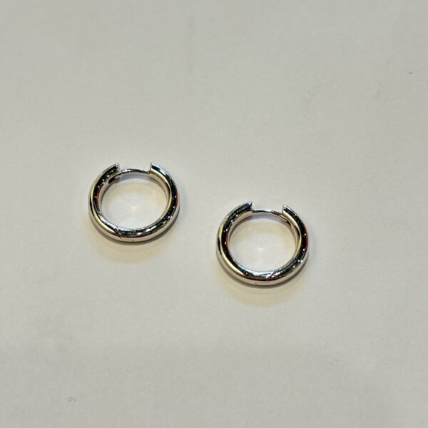 Creolen, Geschenk, Weißgold, Ohrring, 750/- WG