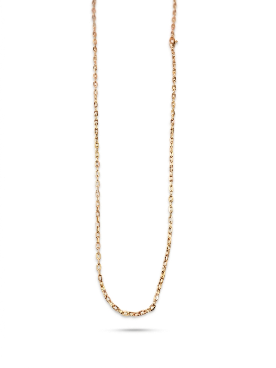 Kette Anker weit flach, 60 cm, 2,6 mm, 750/- Gelbgold