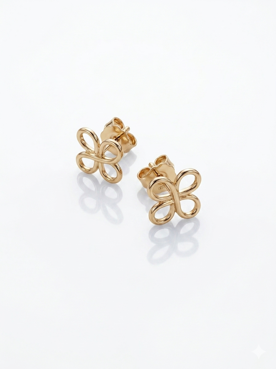 Ohrstecker Petite Fleur, 750/- Gelbgold