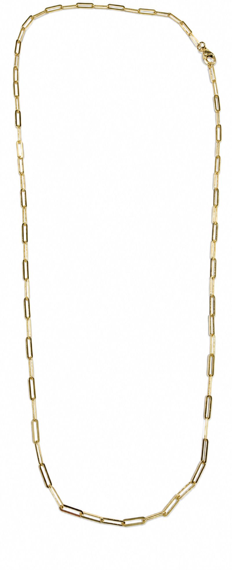 SIO-DUE Papierclip-Kette, 45cm, 750/- Gelbgold